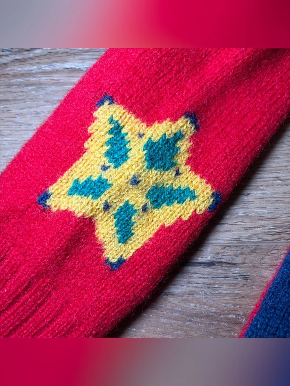 Vintage Charter Club 97% Wool Cardigan Christmas Sweater Women SMALL Red